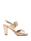 Chie Mihara 서클 스트랩 샌들 In Gold