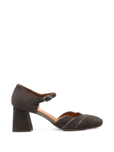 Chie Mihara Grini Metallic-trim Buckled Pumps In Brown