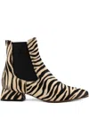 Chie Mihara Helix Ankle Boots In Neutral