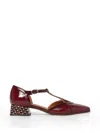 Chie Mihara Hidrow Patterned-heel Pumps In Red