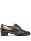 Chie Mihara Ikane 40mm Lace-up Leather Brogues In Grey