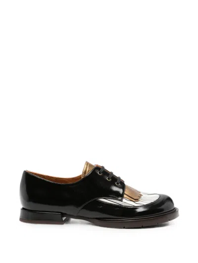 Chie Mihara Jeripa Fringe-detail Leather Shoes In Black