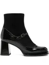 Chie Mihara Kabry Patent-leather Ankle Boots In Black