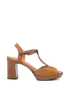 Chie Mihara Keduni T-strap Leather Sandals In Multi