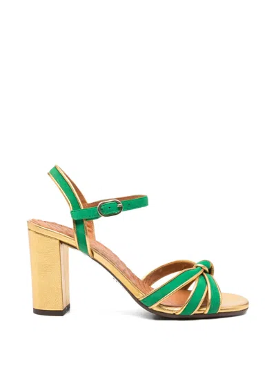 Chie Mihara Knot-detail Sandals In Green