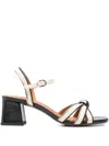 Chie Mihara Knot Strapped Heeled Sandals In Black