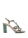 Chie Mihara Leaf Balia Sandals In Multi
