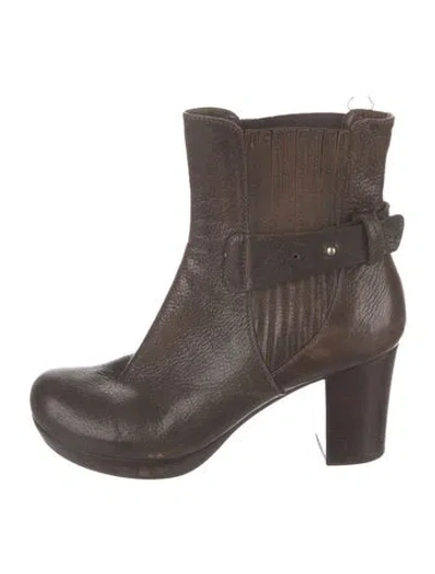 Pre-owned Chie Mihara Leather Boots In Brown