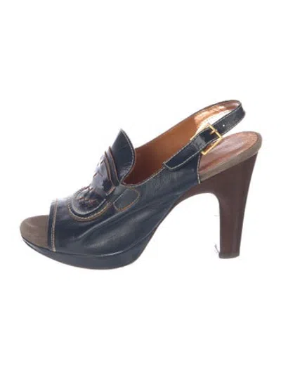 Pre-owned Chie Mihara Leather Pumps In Blue