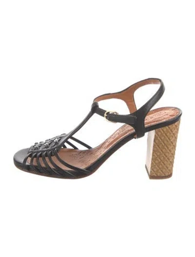 Pre-owned Chie Mihara Leather Sandals In Black
