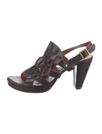 Pre-owned Chie Mihara Leather Sandals In Brown
