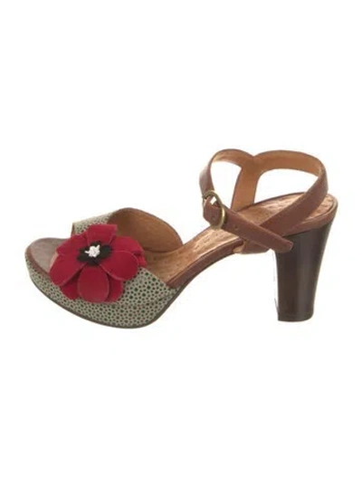 Pre-owned Chie Mihara Leather Sandals In Neutral