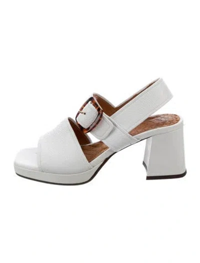 Pre-owned Chie Mihara Leather Sandals In White