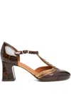 Chie Mihara Leopard-print T-bar Pumps In Brown