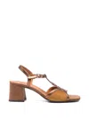 Chie Mihara Letuche T-strap Leather Sandals In Multi