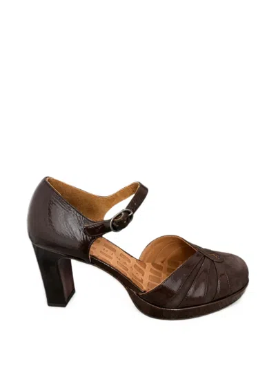 Chie Mihara Levi Buckle-fastening Heeled Pumps In Brown