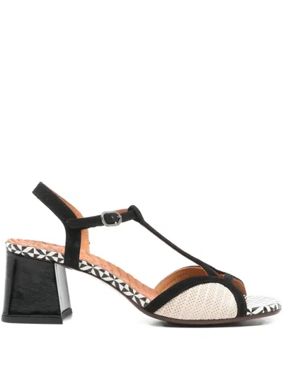 CHIE MIHARA LIPIKA T-STRAP PATTERNED SANDALS