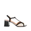 Chie Mihara Lipika T-strap Patterned Sandals In Multi