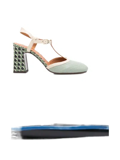 Chie Mihara Mahedi T-strap Block-heel Sandals In Green