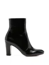 Chie Mihara Manel Croc-effect Leather Ankle Boots In Black
