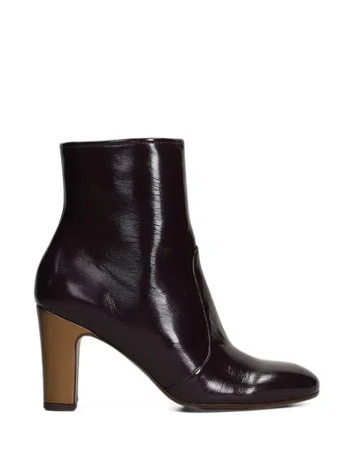 Chie Mihara Manel Patent-finish Ankle Boots In Animal Print