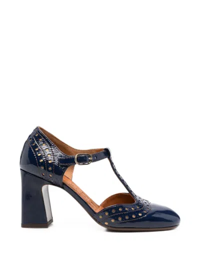Chie Mihara Mante T-bar Heeled Pumps In Blue