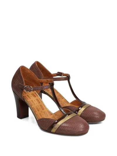 Chie Mihara Maver Reptile-effect T-bar Pumps In Multi