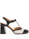 Chie Mihara Mecan 90mm Leather Pumps In Negro Leche