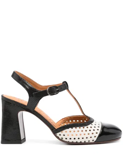 Chie Mihara Mecan 90mm Leather Pumps In Negro Leche