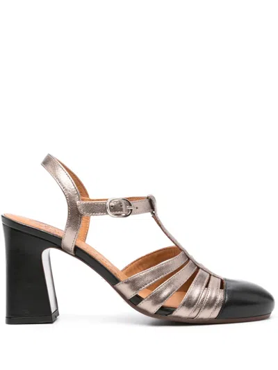 Chie Mihara Mekong 90mm Leather Pumps In Metallic