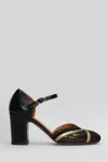 Chie Mihara 65mm Merman Leather Ankle-strap Pumps In Black