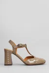 Chie Mihara Mira 46 Pumps In Taupe Leather In Taupe