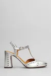 Chie Mihara Mira 46 Pumps In Silver Leather In Silver