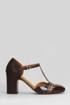 Chie Mihara 65mm Miver Sequin-embellished T-bar Pumps In Brown