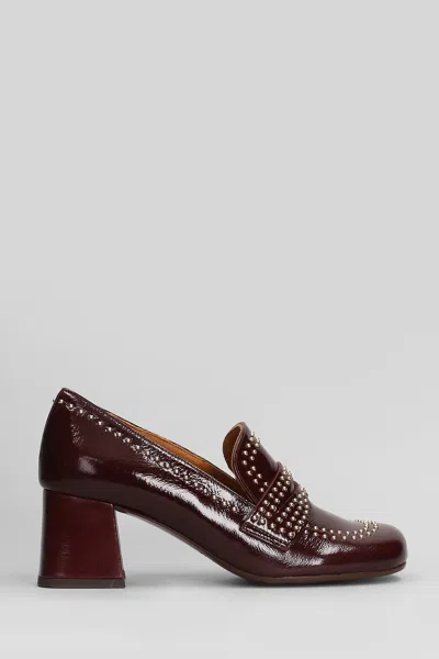 Chie Mihara Muleah Pumps In Bordeaux Leather In Burgundy
