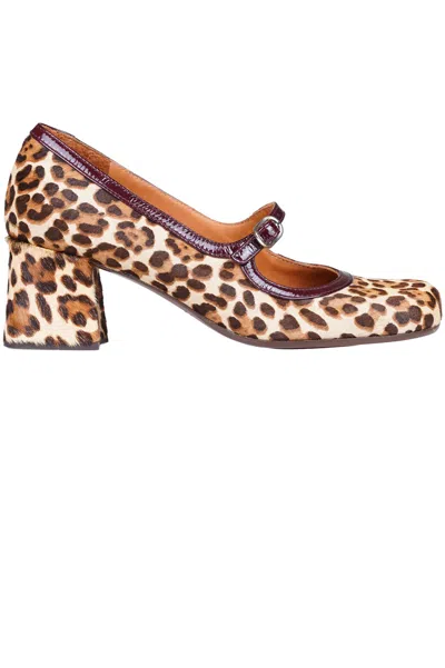 Chie Mihara Mumma Mary Jane Pumps In Beige