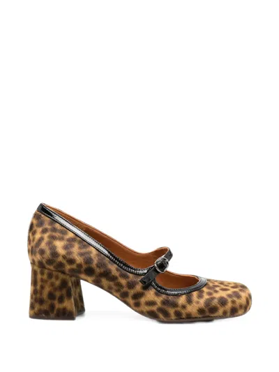 Chie Mihara Mumma49 Leopard-print Pumps In Multi