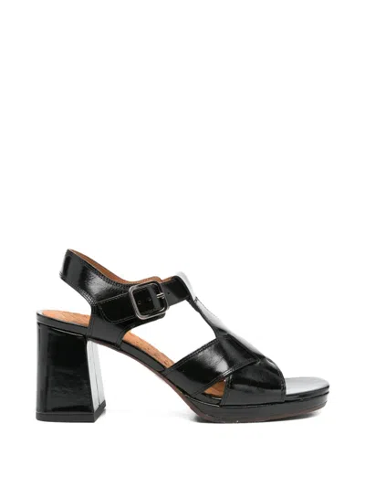 Chie Mihara Obana T-bar Buckle Sandals In Black