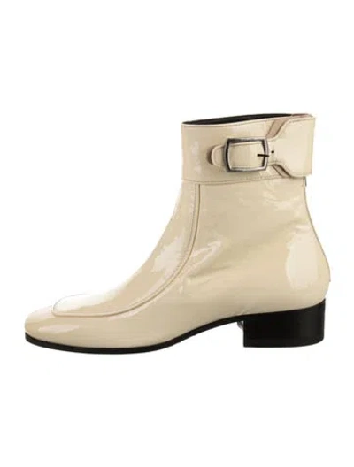 Pre-owned Chie Mihara Patent Leather Boots In Neutral