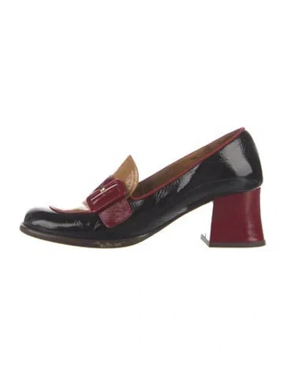Pre-owned Chie Mihara Patent Leather Pumps In Red