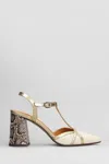 Chie Mihara Pumps In Beige Leather In Beige