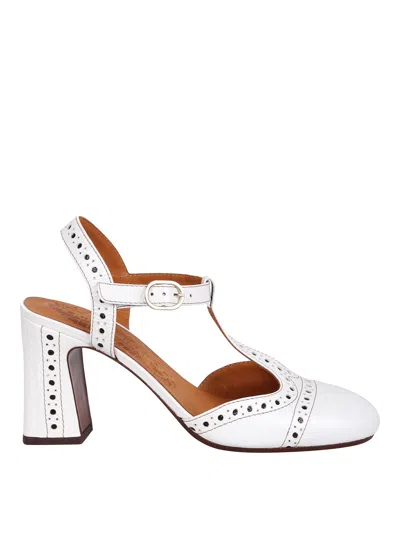 Chie Mihara Mira 85mm Leather Pumps In Blanco