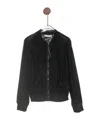 Chie Mihara Round Collar Long-sleeved Casual Jacket In Black