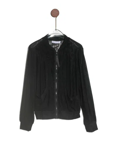 Chie Mihara Round Collar Long-sleeved Casual Jacket In Black