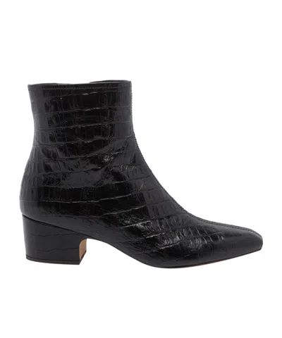 Chie Mihara Round-toe Ankle Boots In Black