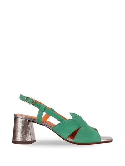 Chie Mihara Rutter Cut-out Sandals In Green