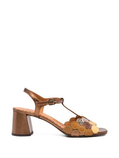 Chie Mihara Rycuse Metallic-effect Sandals In Brown