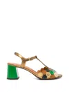 Chie Mihara Rycuse Metallic-effect Sandals In Multi