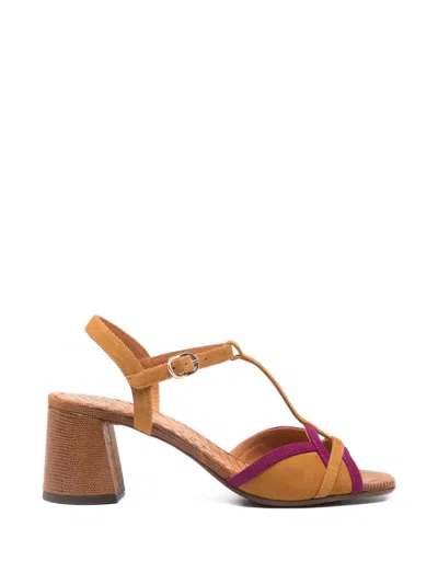 Chie Mihara Ryejo T-strap Leather Sandals In Neutral