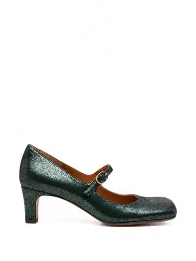 Chie Mihara Samai Metallic Pumps In Green